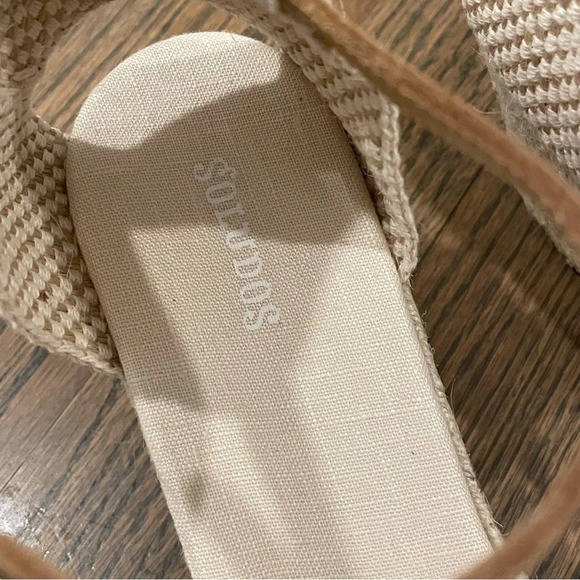 NEW Soludos Closed-toe Midwedge Linen Espadrille Women’s 10 - Picture 4 of 12